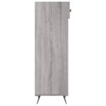 Meuble à chaussures sonoma gris 30x35x105 cm bois d'ingénierie – Image 3