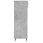 Armoire à chaussures gris béton 30x35x105 cm bois d'ingénierie – Image 5