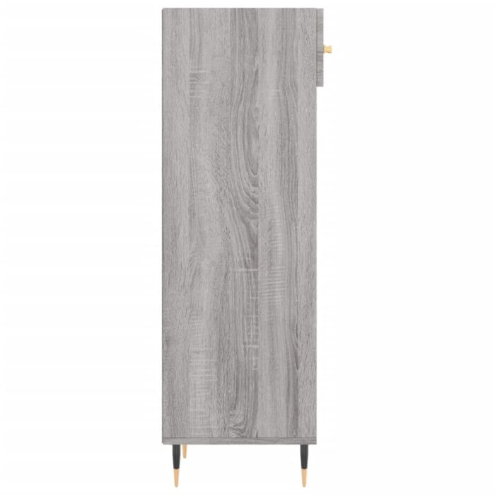Meuble à chaussures sonoma gris 30x35x105 cm bois d'ingénierie – Image 5