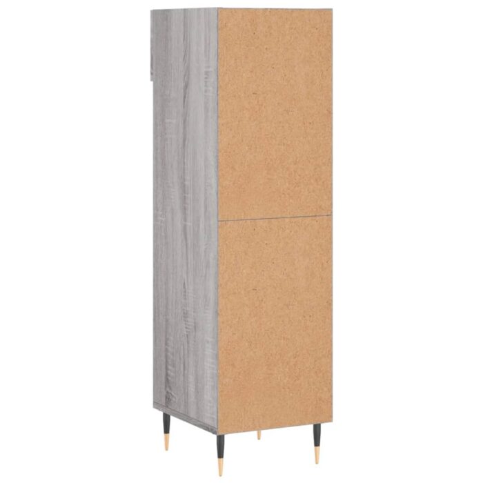 Meuble à chaussures sonoma gris 30x35x105 cm bois d'ingénierie – Image 6
