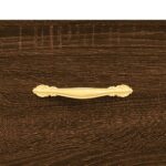 Meuble à chaussures chêne marron 30x35x105 cm bois d'ingénierie – Image 7