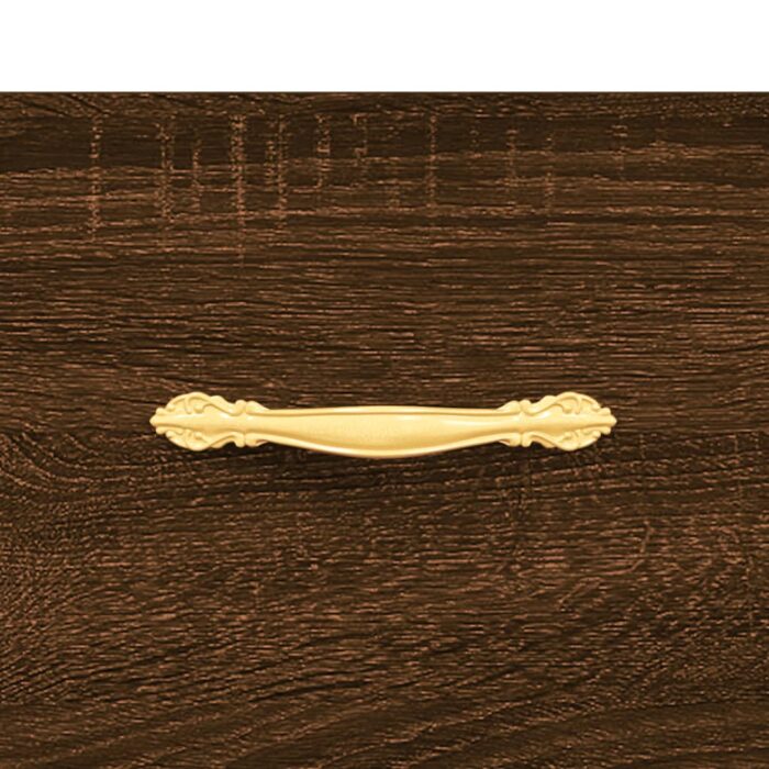 Meuble à chaussures chêne marron 30x35x105 cm bois d'ingénierie – Image 7