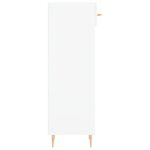 Armoire à chaussure Blanc brillant 30x35x105 cm Bois ingénierie – Image 5