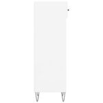 Armoire à chaussure Blanc brillant 30x35x105 cm Bois ingénierie – Image 5