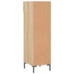 Armoire à chaussures chêne sonoma 30x35x105cm bois d'ingénierie – Image 6