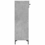 Armoire à chaussures gris béton 30x35x105 cm bois d'ingénierie – Image 5