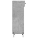 Armoire à chaussures gris béton 30x35x105 cm bois d'ingénierie – Image 5