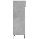 Armoire à chaussures gris béton 30x35x105 cm bois d'ingénierie – Image 5