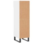 Armoire à chaussures blanc 30x35x105 cm bois d'ingénierie – Image 6