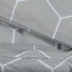 Ensemble de housse de couette Gris 140x200 cm Coton – Image 2