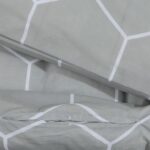 Ensemble de housse de couette Gris 220x240 cm Coton – Image 2