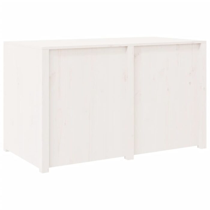 Armoire de cuisine d'extérieur blanc bois de pin massif – Image 4