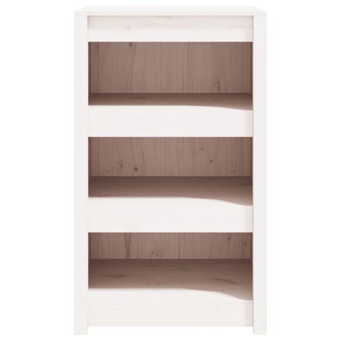 Armoire de cuisine d'extérieur blanc bois de pin massif – Image 2