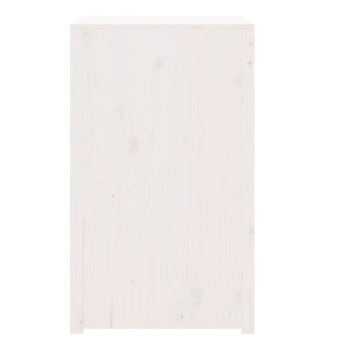 Armoire de cuisine d'extérieur blanc bois de pin massif – Image 3