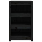 Armoire de cuisine d'extérieur noir 55x55x92 cm bois pin massif – Image 2