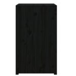 Armoire de cuisine d'extérieur noir 55x55x92 cm bois pin massif – Image 3