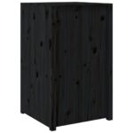 Armoire de cuisine d'extérieur noir 55x55x92 cm bois pin massif – Image 4