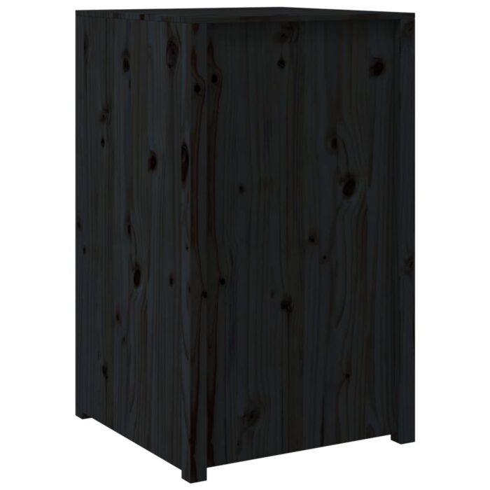 Armoire de cuisine d'extérieur noir 55x55x92 cm bois pin massif – Image 4