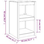 Armoire de cuisine d'extérieur 55x55x92 cm bois massif douglas – Image 7