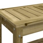 Banc de jardin 108x35x45 cm bois de pin imprégné – Image 5