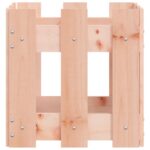 Jardinière avec design de clôture 30x30x30 cm Douglas massif – Image 3
