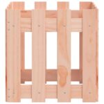Jardinière avec design de clôture 40x40x40 cm Douglas massif – Image 4