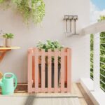 Jardinière avec design de clôture 70x70x70 cm douglas massif