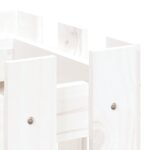 Jardinière avec design de clôture blanc 60x30x30 cm pin massif – Image 5