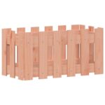 Jardinière avec design de clôture 60x30x30 cm douglas massif – Image 2