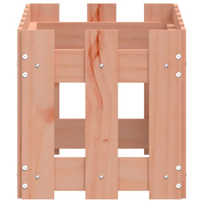 Jardinière avec design de clôture 60x30x30 cm douglas massif – Image 4