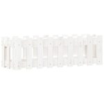 Lit surélevé de jardin design de clôture 100x30x30cm pin massif – Image 2