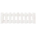 Lit surélevé de jardin design de clôture 100x30x30cm pin massif – Image 3