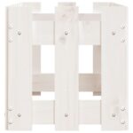 Lit surélevé de jardin design de clôture 100x30x30cm pin massif – Image 4