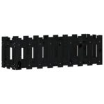 Lit surélevé de jardin design de clôture 100x30x30cm pin massif – Image 2