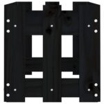 Lit surélevé de jardin design de clôture 100x30x30cm pin massif – Image 4