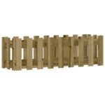 Lit surélevé de jardin design de clôture bois de pin imprégné – Image 2