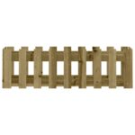 Lit surélevé de jardin design de clôture bois de pin imprégné – Image 3