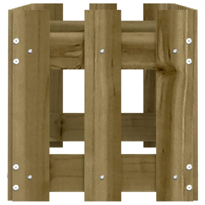 Lit surélevé de jardin design de clôture bois de pin imprégné – Image 4