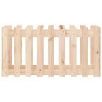 Lit surélevé de jardin design de clôture 100x50x50cm pin massif – Image 3