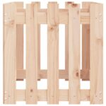 Lit surélevé de jardin design de clôture 100x50x50cm pin massif – Image 4