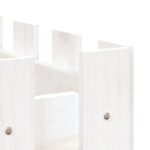 Lit surélevé de jardin design de clôture 100x50x50cm pin massif – Image 5