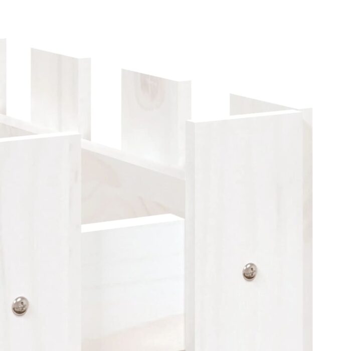 Lit surélevé de jardin design de clôture 100x50x50cm pin massif – Image 5