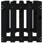 Lit surélevé de jardin design de clôture 100x50x50cm pin massif – Image 4