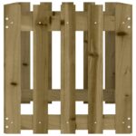 Lit surélevé de jardin design de clôture bois de pin imprégné – Image 4