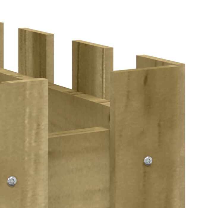 Lit surélevé de jardin design de clôture bois de pin imprégné – Image 5