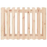 Lit surélevé de jardin design de clôture 100x50x70cm pin massif – Image 3