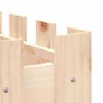 Lit surélevé de jardin design de clôture 100x50x70cm pin massif – Image 5