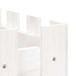 Lit surélevé de jardin design de clôture 100x50x70cm pin massif – Image 5