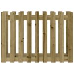 Lit surélevé de jardin design de clôture bois de pin imprégné – Image 3