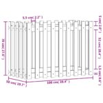 Lit surélevé de jardin design de clôture bois de pin imprégné – Image 7